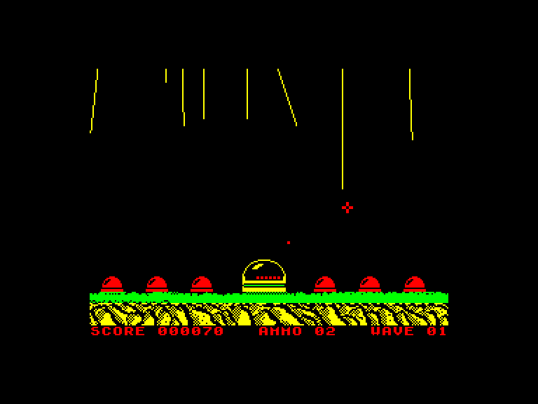 screenshot of the Amstrad CPC game Aftermath by GameBase CPC