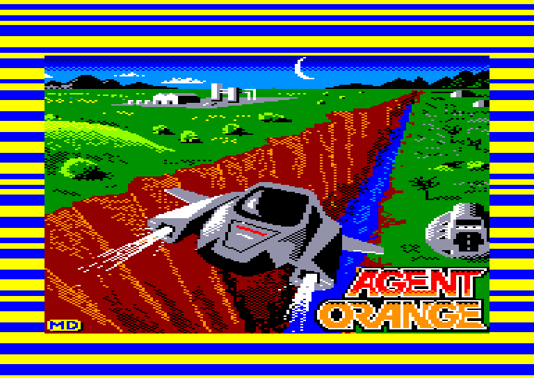 screenshot of the Amstrad CPC game Agent Orange by GameBase CPC