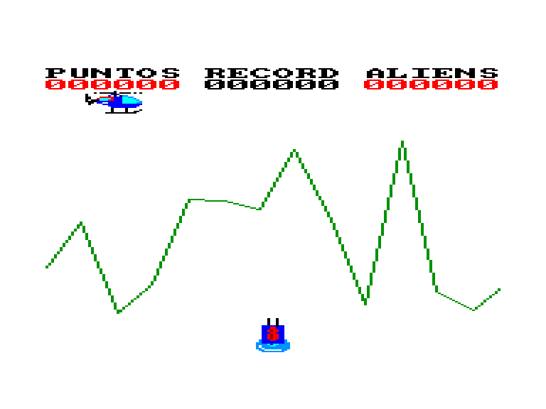 screenshot of the Amstrad CPC game Air attack by GameBase CPC