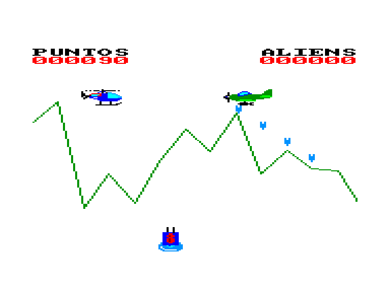 screenshot of the Amstrad CPC game Air attack by GameBase CPC