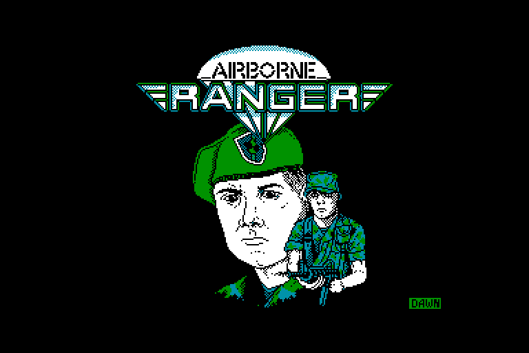 screenshot of the Amstrad CPC game Airborne ranger by GameBase CPC