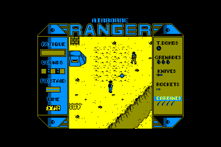 screenshot of the Amstrad CPC game Airborne ranger by GameBase CPC