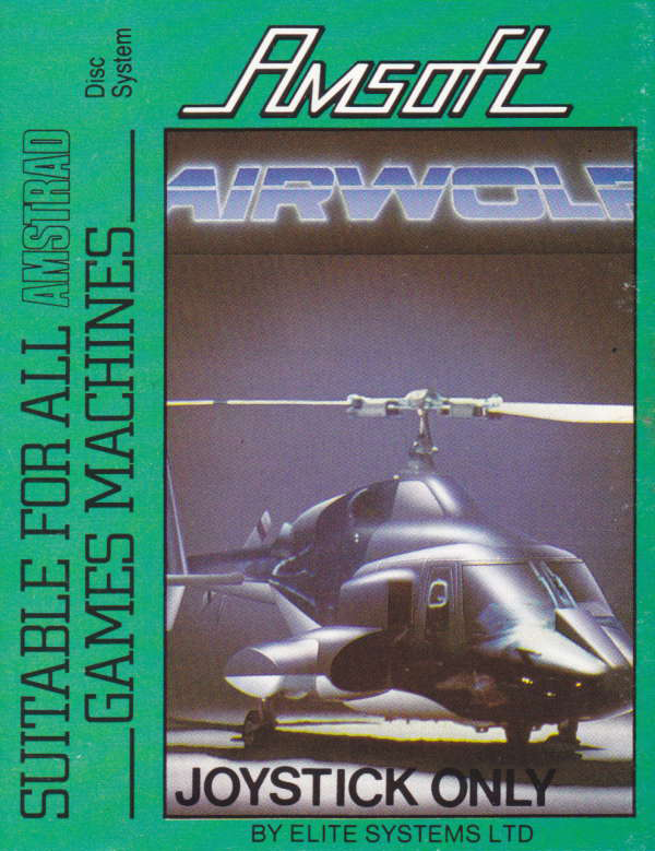 screenshot of the Amstrad CPC game Airwolf by GameBase CPC