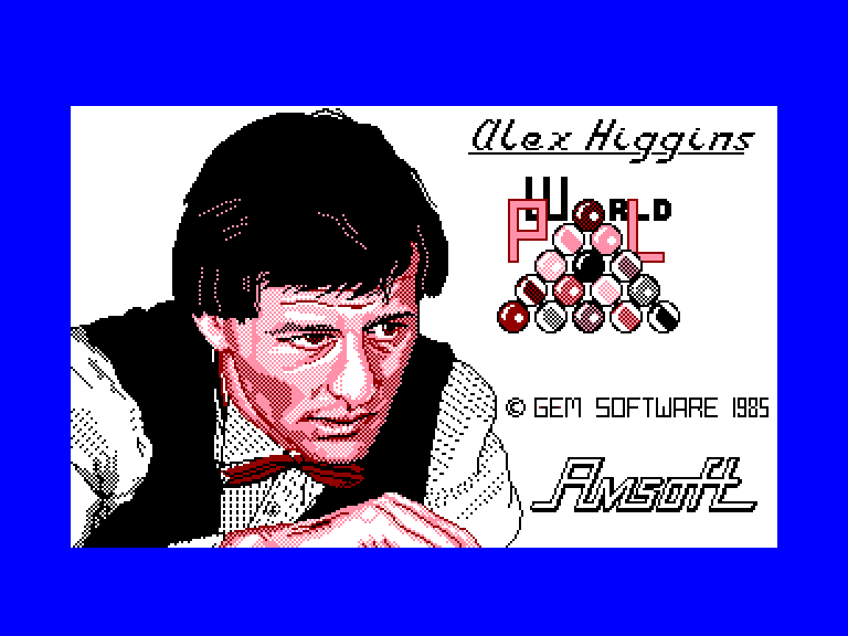 screenshot of the Amstrad CPC game Alex Higgins' World Pool by GameBase CPC