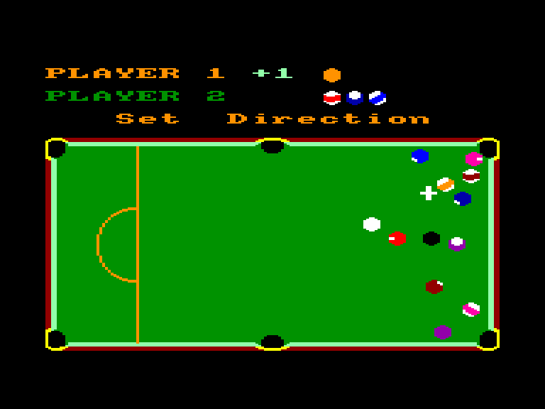 screenshot of the Amstrad CPC game Alex Higgins' World Pool by GameBase CPC