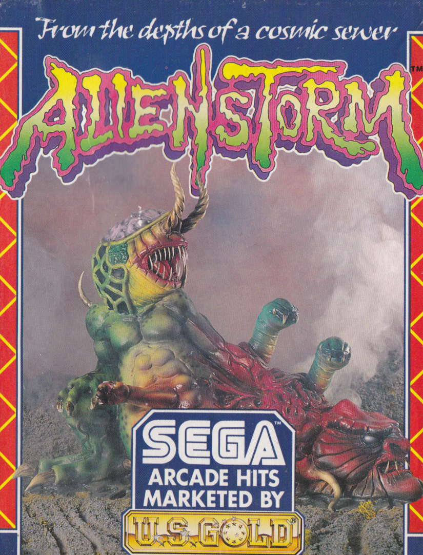 screenshot of the Amstrad CPC game Alien storm by GameBase CPC