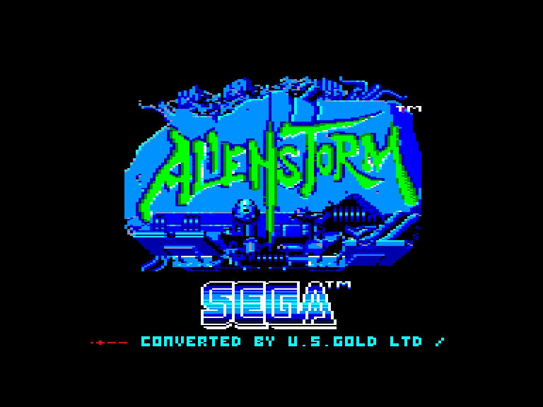 screenshot of the Amstrad CPC game Alien storm by GameBase CPC