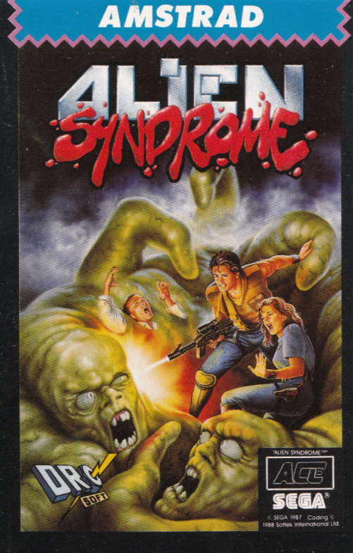 screenshot of the Amstrad CPC game Alien syndrome by GameBase CPC