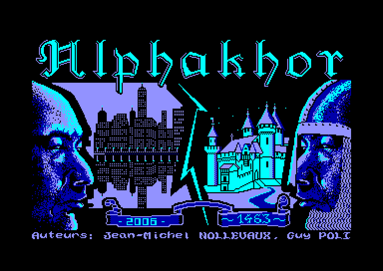 screenshot of the Amstrad CPC game Alphakhor by GameBase CPC