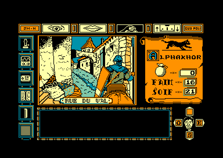 screenshot of the Amstrad CPC game Alphakhor by GameBase CPC