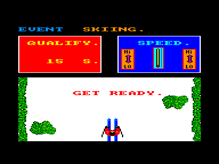 screenshot of the Amstrad CPC game Alpine games by GameBase CPC