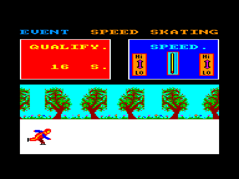 screenshot of the Amstrad CPC game Alpine games by GameBase CPC