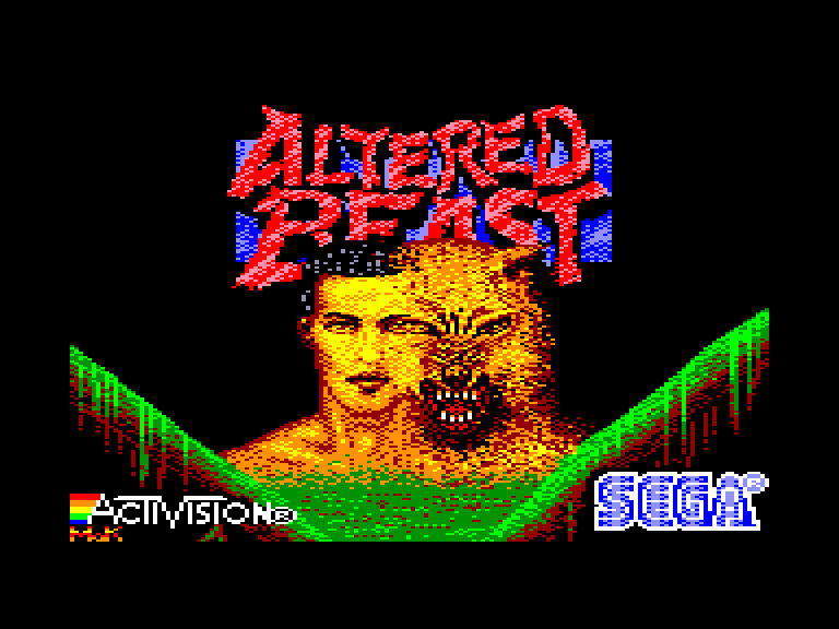 screenshot of the Amstrad CPC game Altered beast by GameBase CPC