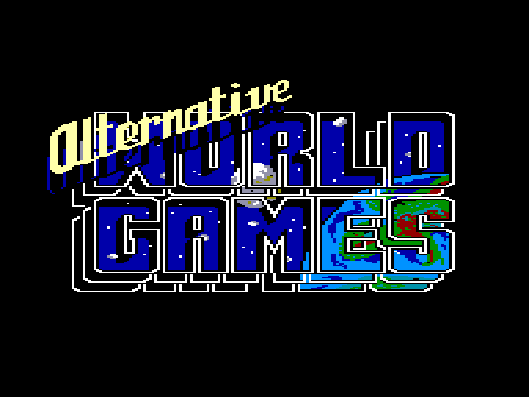 screenshot of the Amstrad CPC game Alternative world games by GameBase CPC