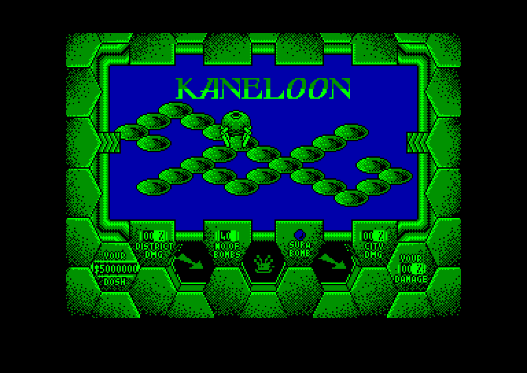 screenshot of the Amstrad CPC game Amaurote by GameBase CPC