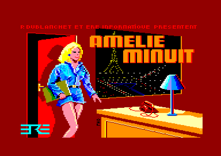 screenshot of the Amstrad CPC game Amelie Minuit by GameBase CPC