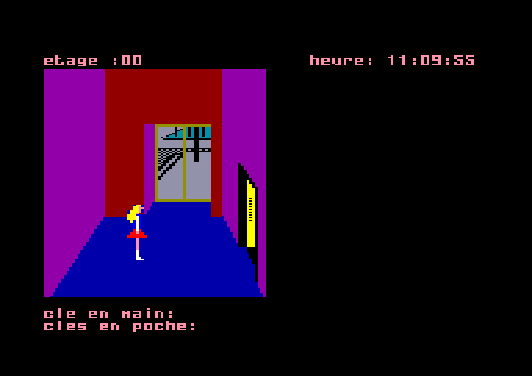 screenshot of the Amstrad CPC game Amélie Minuit by GameBase CPC