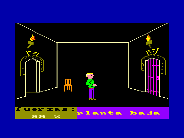 screenshot of the Amstrad CPC game Amsilvania castle by GameBase CPC