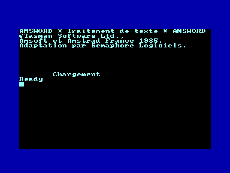 screenshot of the Amstrad CPC game Amsword by GameBase CPC