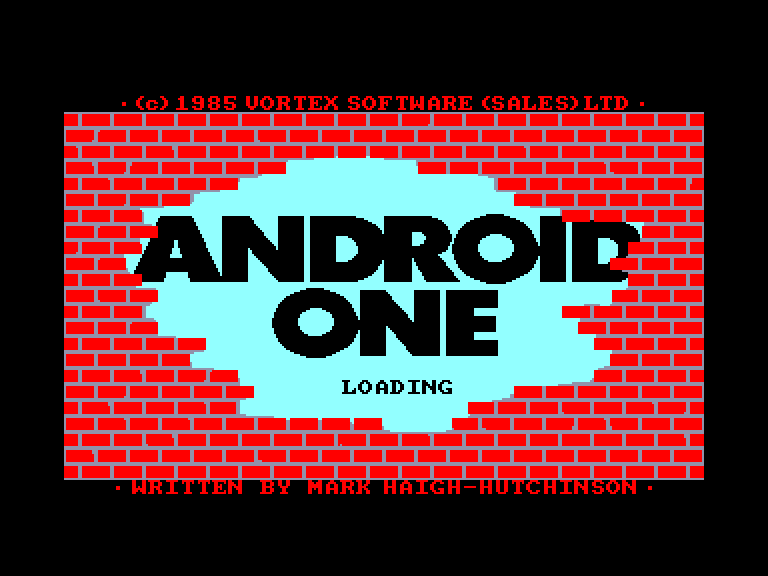 screenshot of the Amstrad CPC game Android One by GameBase CPC