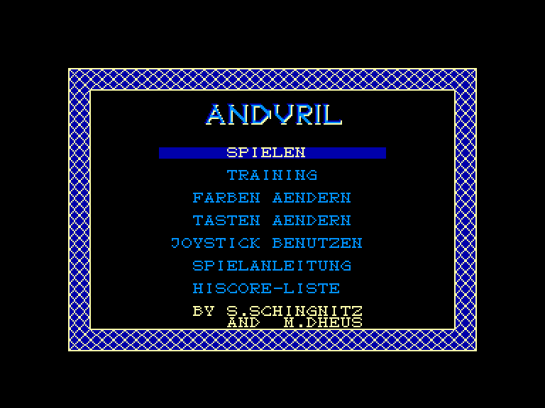 screenshot of the Amstrad CPC game Anduril by GameBase CPC