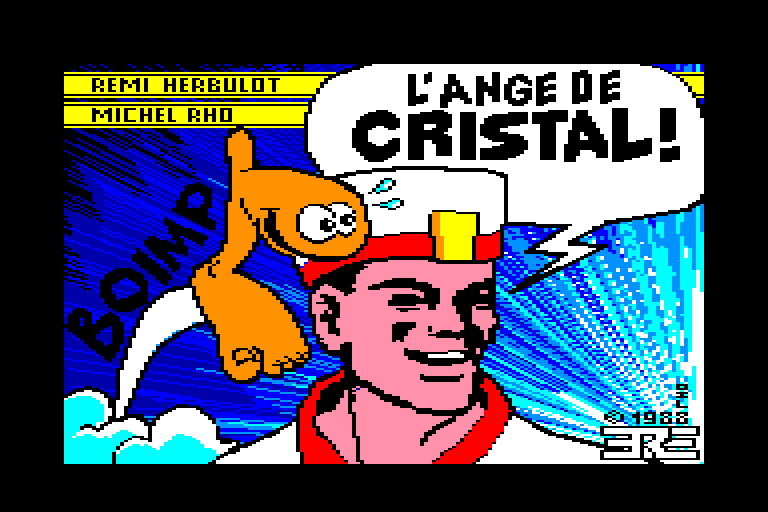 screenshot of the Amstrad CPC game Ange de cristal (l') by GameBase CPC