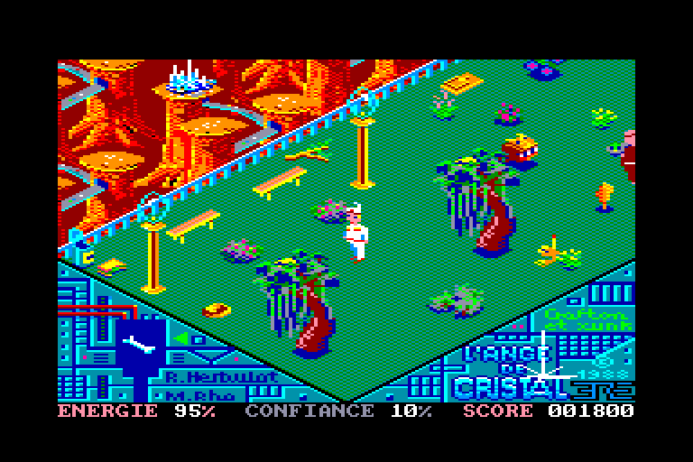 screenshot of the Amstrad CPC game Ange de cristal (l') by GameBase CPC