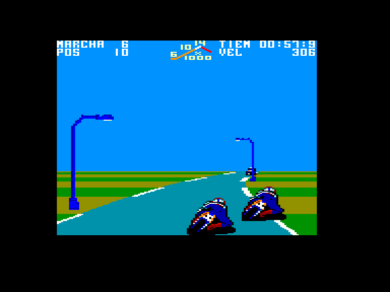screenshot of the Amstrad CPC game Angel nieto pole 500 by GameBase CPC