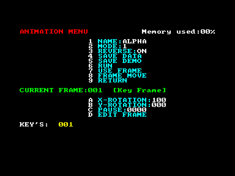 screenshot of the Amstrad CPC game Animator (the) by GameBase CPC