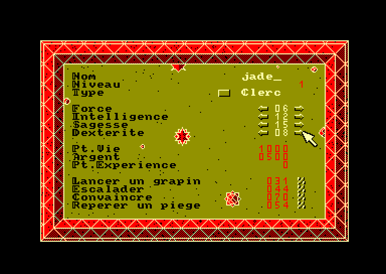 screenshot of the Amstrad CPC game Anneau de Zengara (l') by GameBase CPC