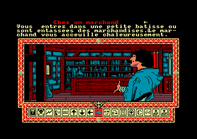 screenshot of the Amstrad CPC game Anneau de Zengara (l') by GameBase CPC