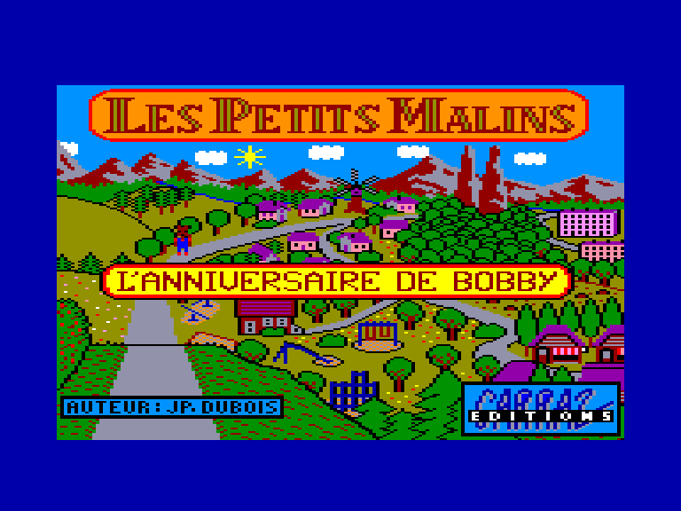 screenshot of the Amstrad CPC game Anniversaire de bobby (l') by GameBase CPC