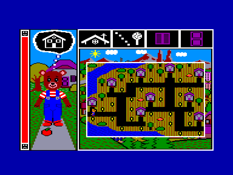 screenshot of the Amstrad CPC game Anniversaire de bobby (l') by GameBase CPC