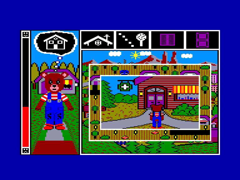 screenshot of the Amstrad CPC game Anniversaire de bobby (l') by GameBase CPC