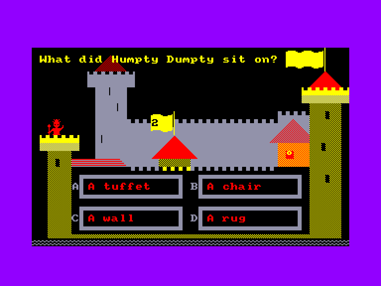 screenshot of the Amstrad CPC game Answer back junior quiz by GameBase CPC