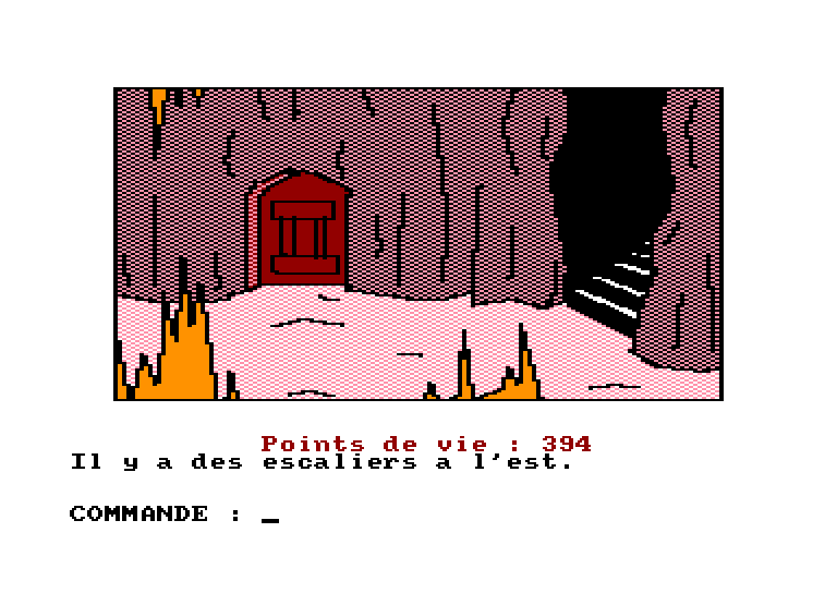 screenshot of the Amstrad CPC game Antre de gork (l') by GameBase CPC