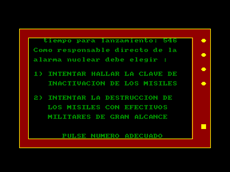 screenshot of the Amstrad CPC game Apocalipsis New by GameBase CPC