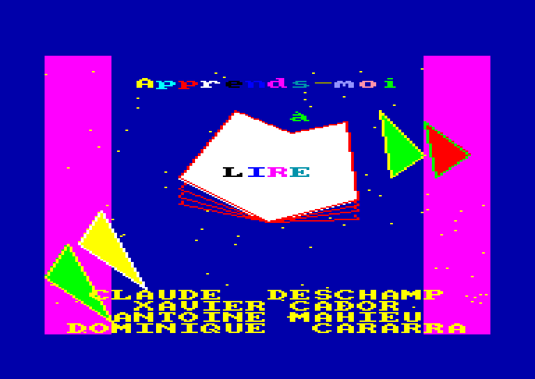 screenshot of the Amstrad CPC game Apprends-Moi a Lire 2 by GameBase CPC