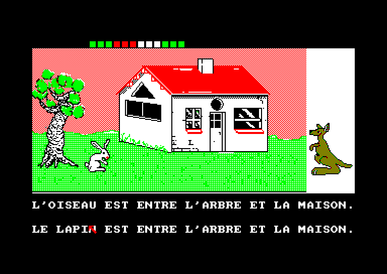 screenshot of the Amstrad CPC game Apprends-Moi a Lire 2 by GameBase CPC