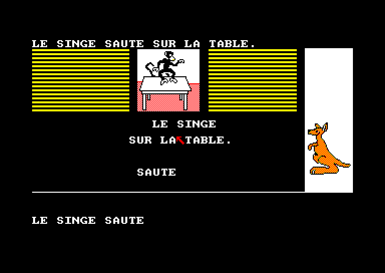 screenshot of the Amstrad CPC game Apprends-Moi a Lire 2 by GameBase CPC