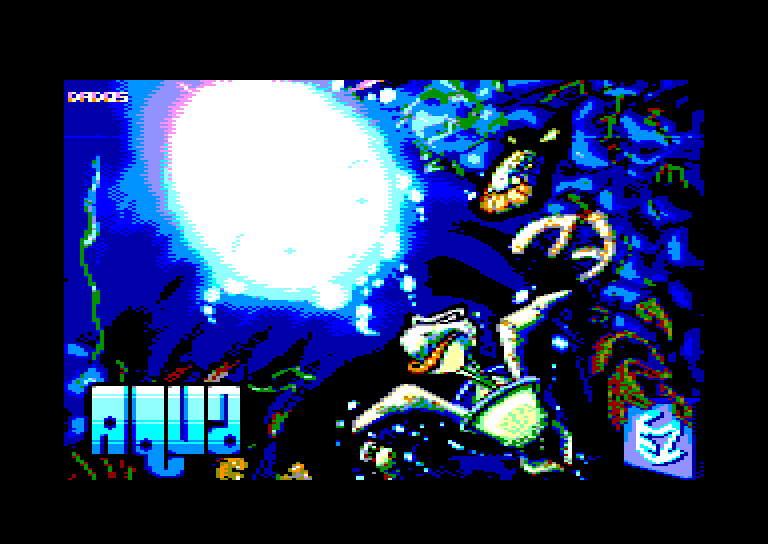 screenshot of the Amstrad CPC game Aqua by GameBase CPC