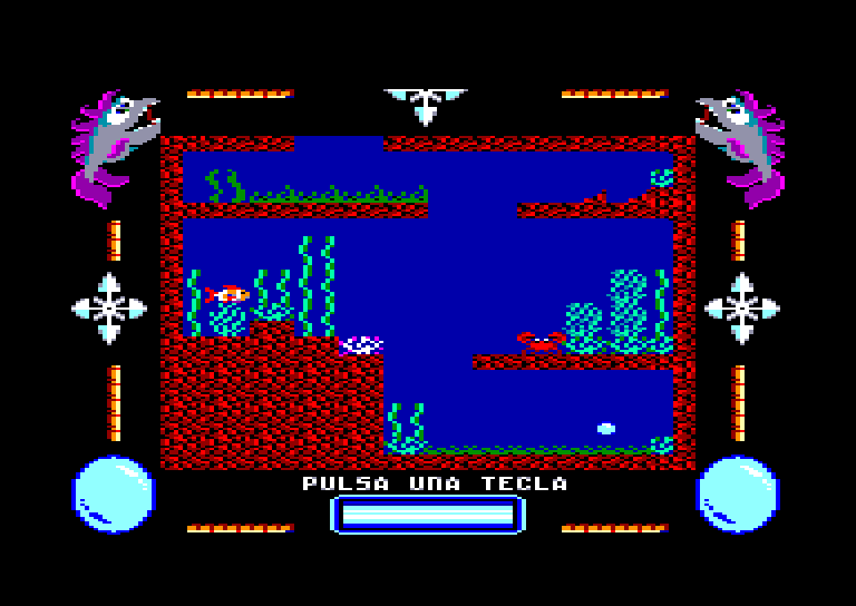 screenshot of the Amstrad CPC game Aqua by GameBase CPC