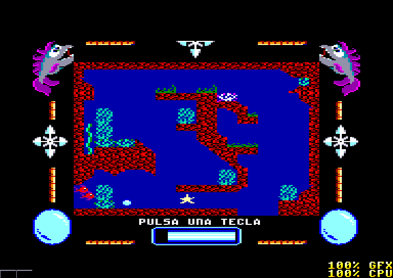 screenshot of the Amstrad CPC game Aqua by GameBase CPC