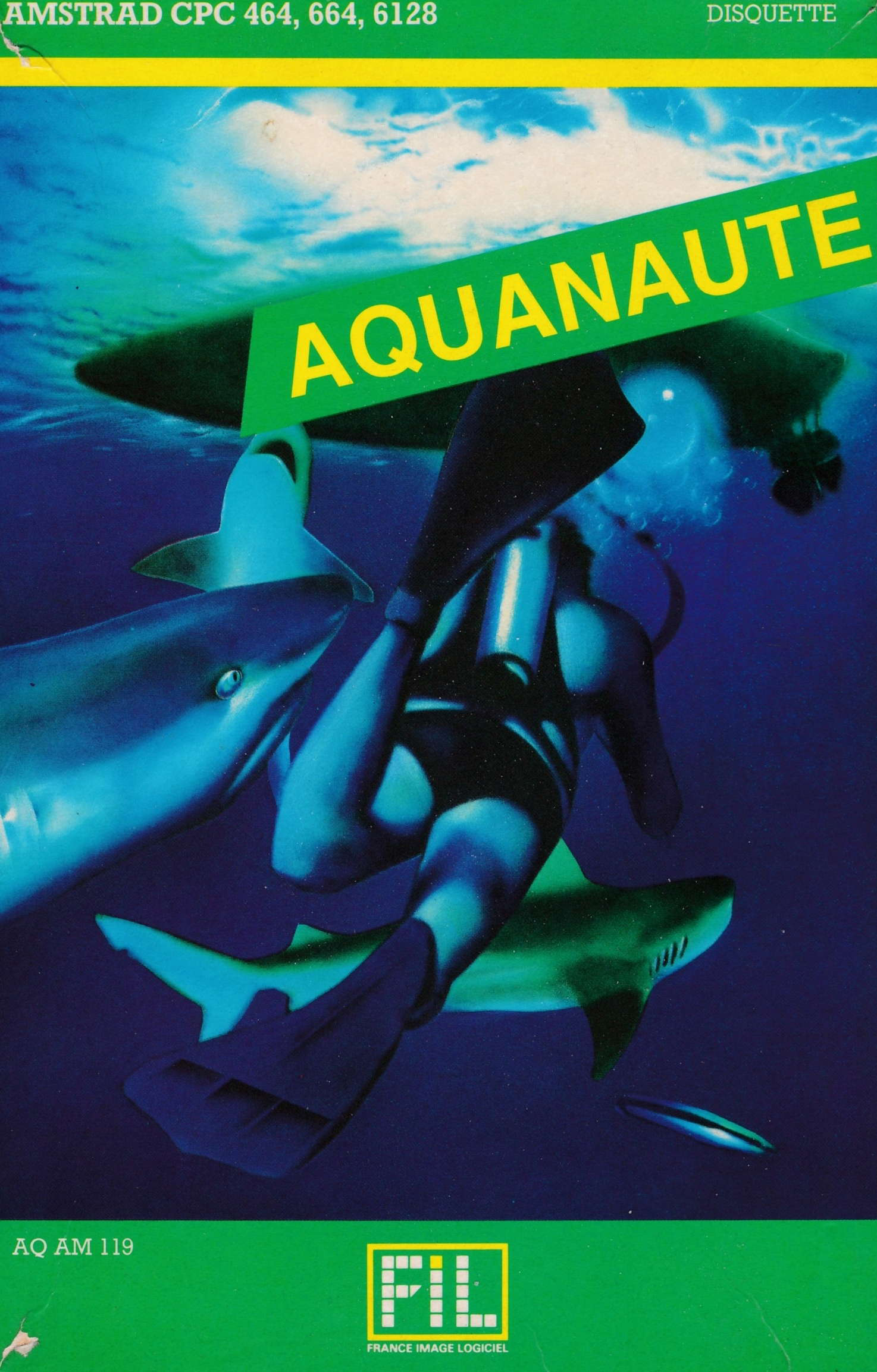 cover of the Amstrad CPC game Aquanaute  by GameBase CPC