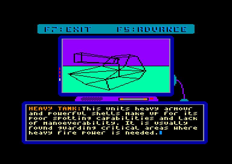 screenshot of the Amstrad CPC game Arcticfox by GameBase CPC