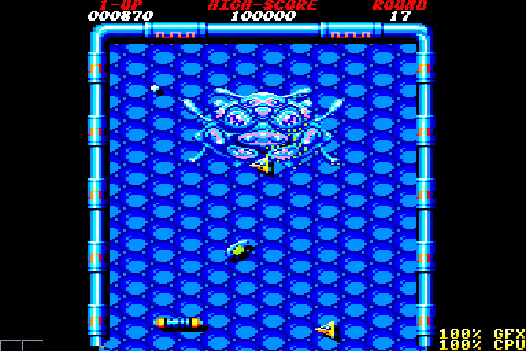 screenshot of the Amstrad CPC game Arkanoid - Revenge of Doh by GameBase CPC