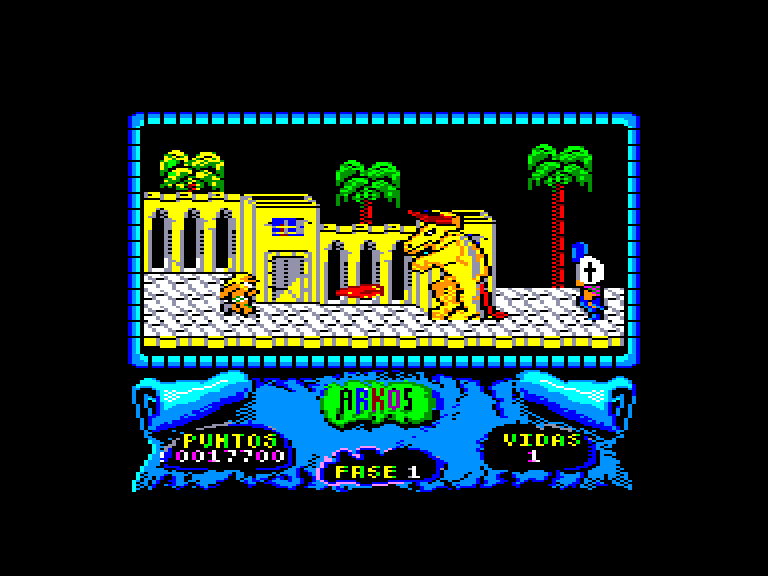 screenshot of the Amstrad CPC game Arkos by GameBase CPC