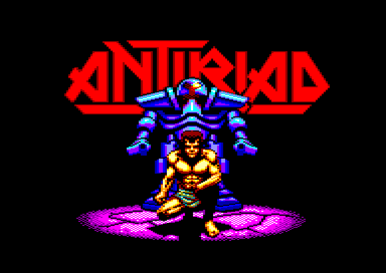 screenshot of the Amstrad CPC game Armure Sacree d'Antiriad (l') by GameBase CPC