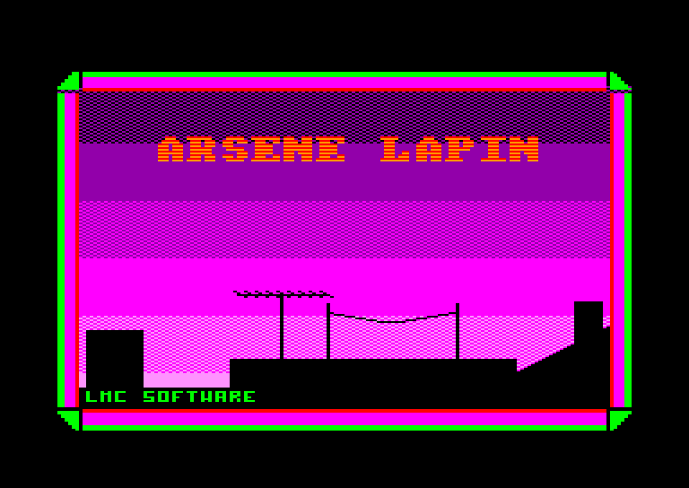 screenshot of the Amstrad CPC game Arsene lapin by GameBase CPC