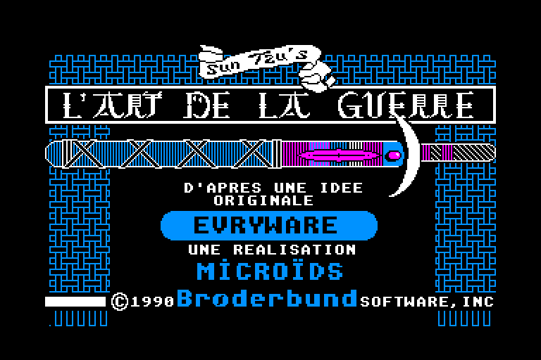 screenshot of the Amstrad CPC game Art de la guerre (l') by GameBase CPC
